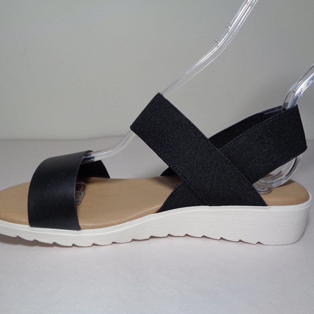 Kensie Size 9 M EVERLEE Black New Wedge Sandals - Picture 7 of 13